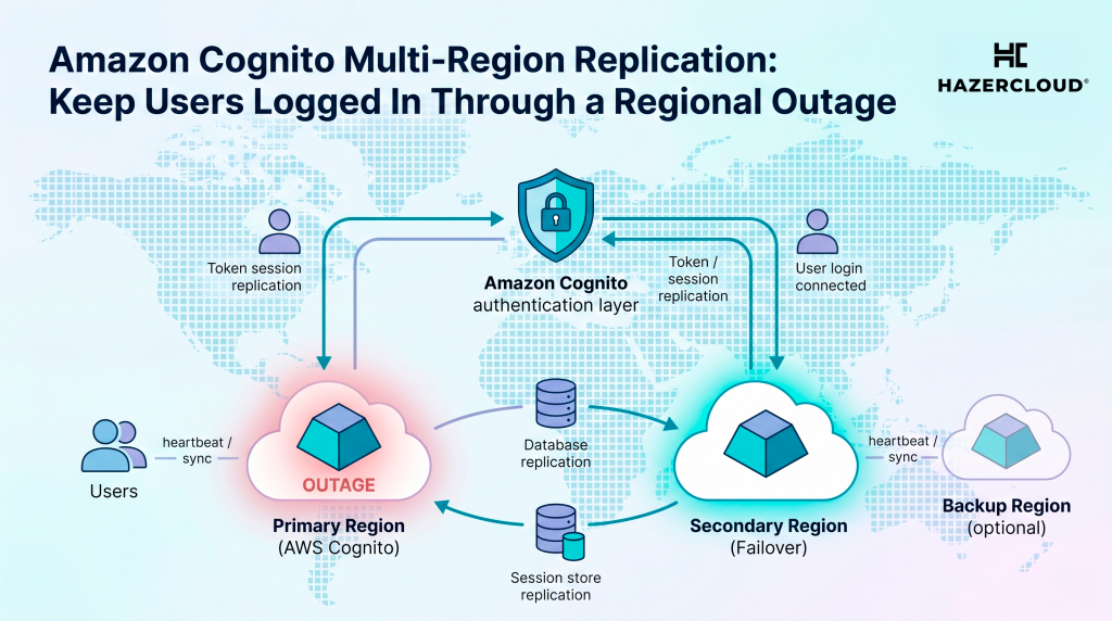 Amazon Cognito Multi-Region Replication: Keep Users Logged In Through a Regional Outage